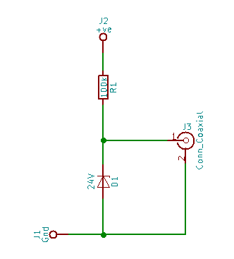 The simplest (and most dangerous) Zener entropy source schematic.